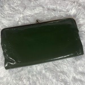 HOBO Lauren Wallet - Patent Army Green